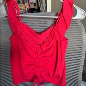 Guess Res Ruched Front Tank Top